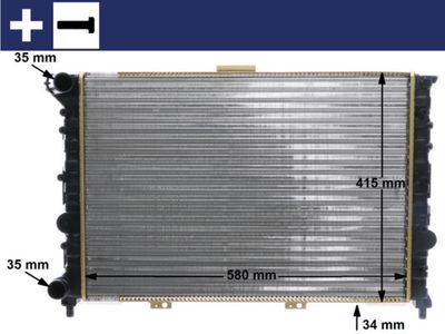 Radiator, engine cooling MAHLE CR 518 000S