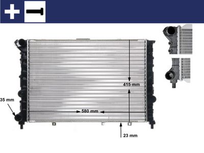 Radiator, engine cooling MAHLE CR 521 000S