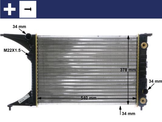 MAHLE CR 559 000S Radiator, engine cooling