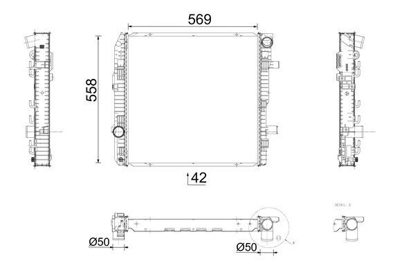 MAHLE CR 674 000P Radiator, engine cooling