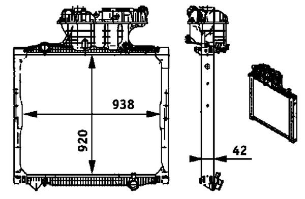 MAHLE CR 701 000P Radiator, engine cooling