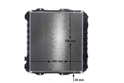 Radiator, engine cooling MAHLE CR 758 001S