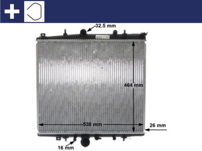 Radiator, engine cooling MAHLE CR 852 000S