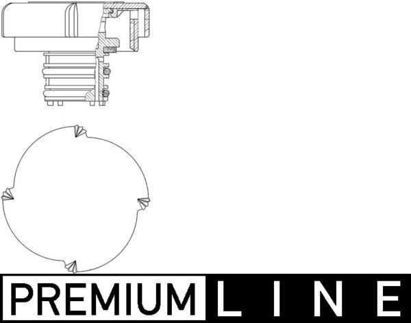 MAHLE CRB 21 000P Cap, coolant tank