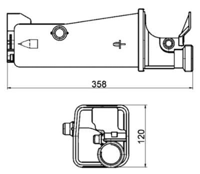 Expansion Tank, coolant MAHLE CRT 2 000S