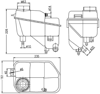 MAHLE CRT 202 000S Expansion Tank, coolant
