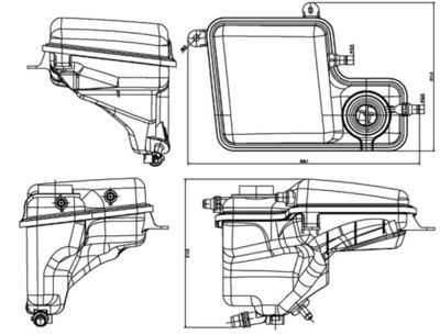 Expansion Tank, coolant MAHLE CRT 203 000S