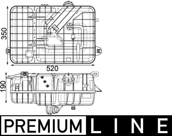 MAHLE CRT 234 000P Expansion Tank, coolant