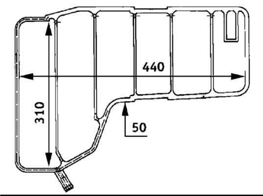MAHLE CRT 38 000S Expansion Tank, coolant