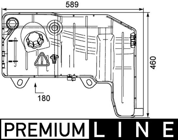 MAHLE CRT 55 000P Expansion Tank, coolant