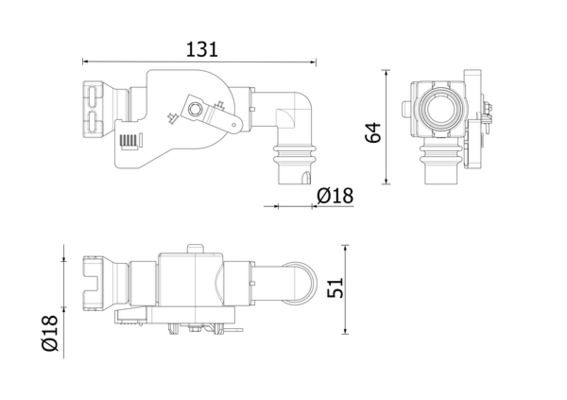 MAHLE CV 27 000P Coolant Control Valve