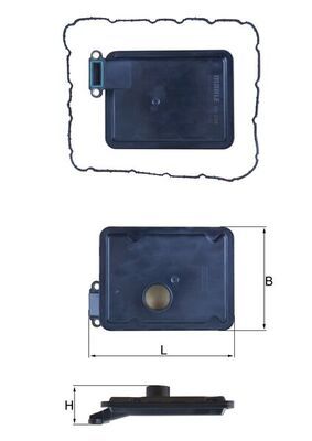 MAHLE HX 254D Hydraulic Filter, automatic transmission