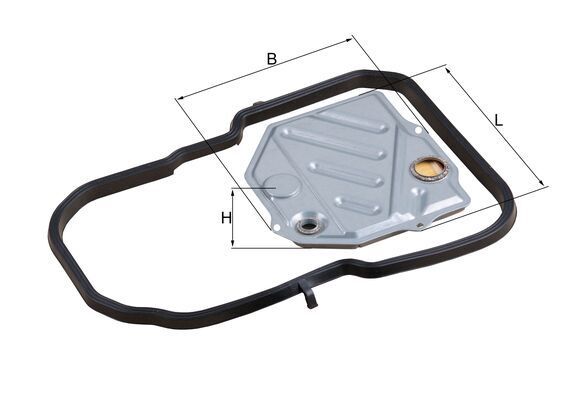 MAHLE HX 46D1 Hydraulic Filter, automatic transmission