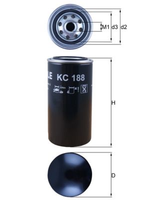 MAHLE KC 188 Fuel Filter