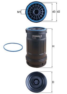 Fuel Filter MAHLE KC 699D