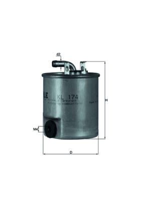 Fuel Filter MAHLE KL 174