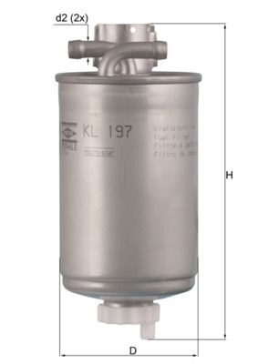 Fuel Filter MAHLE KL 197