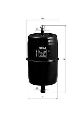 Fuel Filter MAHLE KL 558