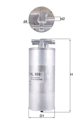 Fuel Filter MAHLE KL 659