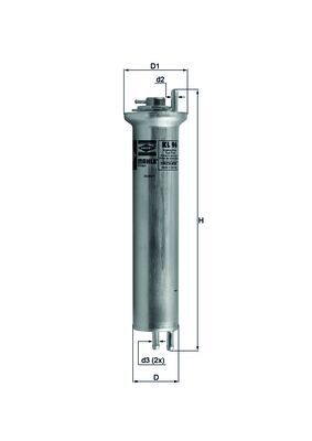 Fuel Filter MAHLE KL 96