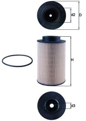 MAHLE KX 191/1D Fuel Filter
