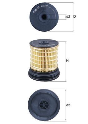 Fuel Filter MAHLE KX 397