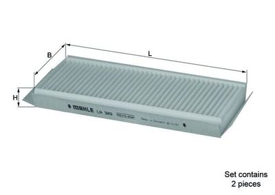 Filter, cabin air MAHLE LA 349/S