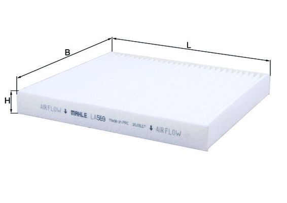 MAHLE LA 569 Filter, cabin air