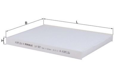 Filter, cabin air MAHLE LA 587