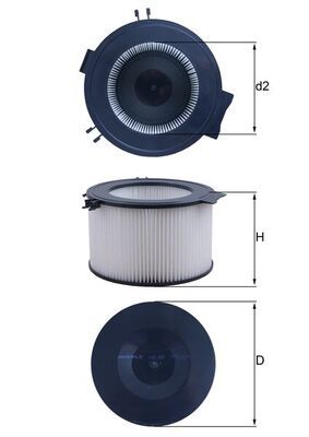 Filter, cabin air MAHLE LA 65