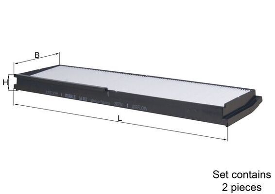 MAHLE LA 862/S Filter, cabin air