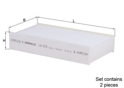 Filter, cabin air MAHLE LA 873/S