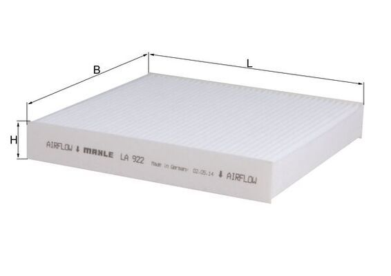 MAHLE LA 922 Filter, cabin air