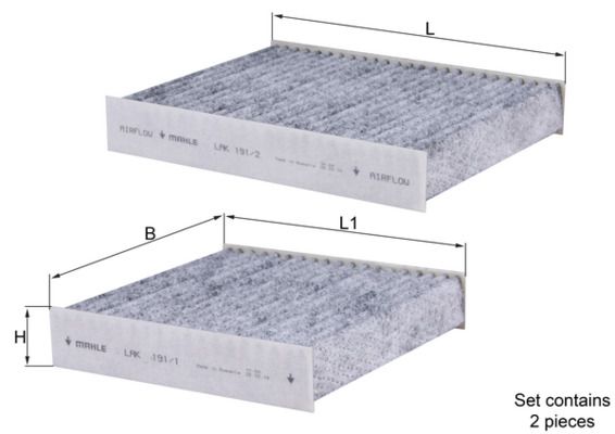 MAHLE LAK 191/S Filter, cabin air