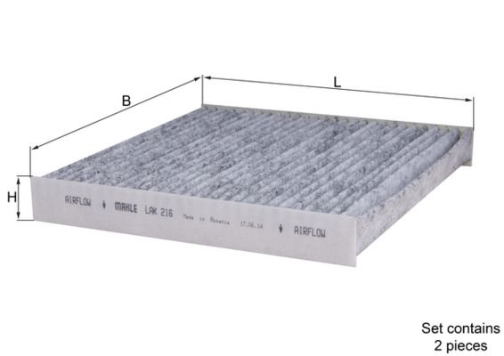 MAHLE LAK 216 Filter, cabin air