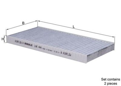 Filter, cabin air MAHLE LAK 444/S