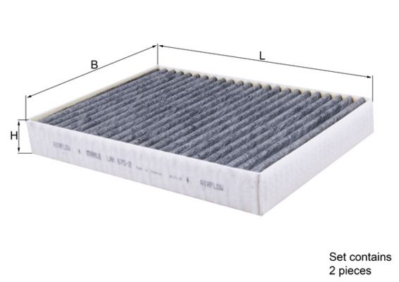 MAHLE LAK 675/2/S Filter, cabin air