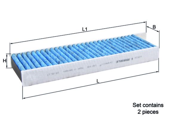 MAHLE LAO 428/S Filter, cabin air