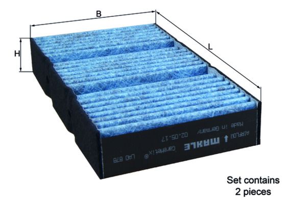 MAHLE LAO 878/S Filter, cabin air