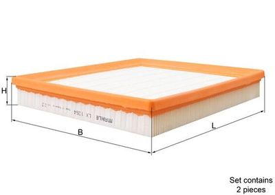 Air Filter MAHLE LX 1264/S