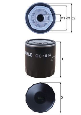 MAHLE OC 1014 Oil Filter