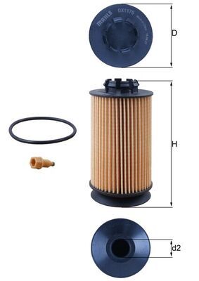 Oil Filter MAHLE OX 1175D
