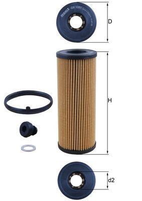 Oil Filter MAHLE OX 1351D