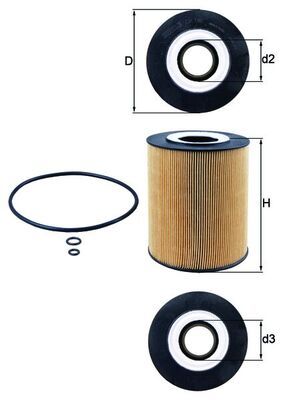 Oil Filter MAHLE OX 146D