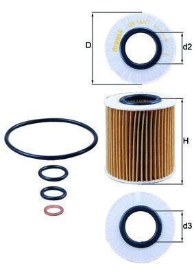MAHLE OX 166/1D Oil Filter