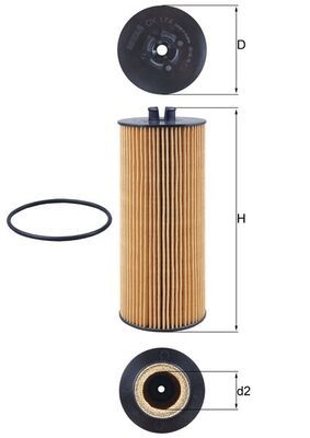 MAHLE OX 174D Oil Filter