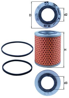 MAHLE OX 20D Oil Filter