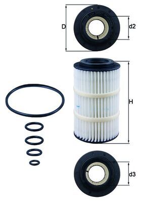 MAHLE OX 345/7D Oil Filter