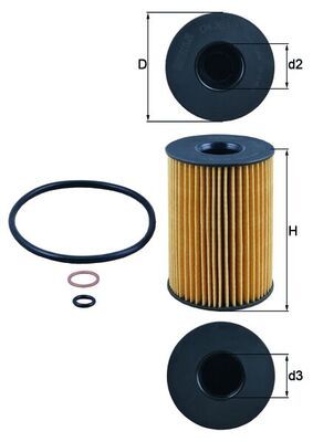 MAHLE OX 353/7D Oil Filter