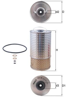MAHLE OX 38D Oil Filter